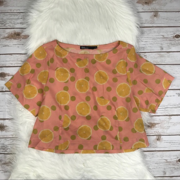 Dear Creatures Tops - Dear Creatures Pink Lemonade Crop Top W0174
